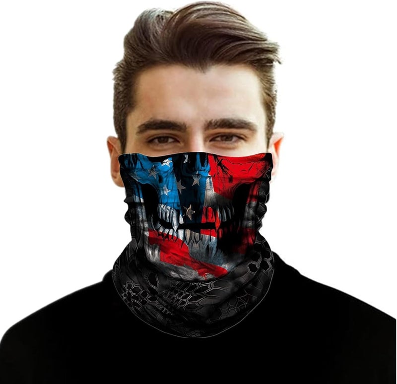 WYSUMMER Scarves Bandanas Skull Face Tube Headband, Gaiter Head Wrap Balaclava Magic Scarf Motorcycle Multi Function Headwear - Image 3